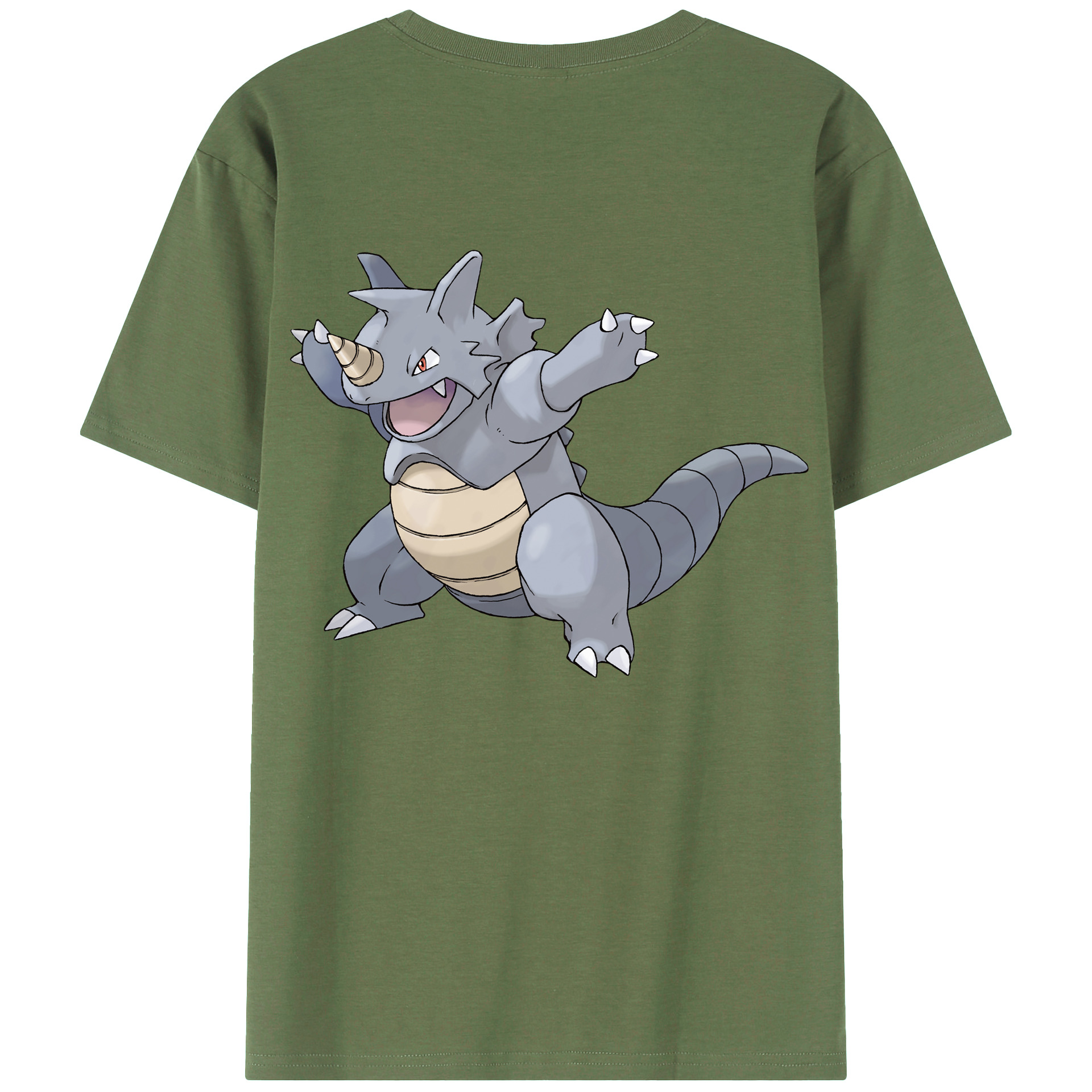 （画像用） ポケットモンスター Pokémon 綿100％ メンズ半袖Tシャツ（バックプリント） 通気性